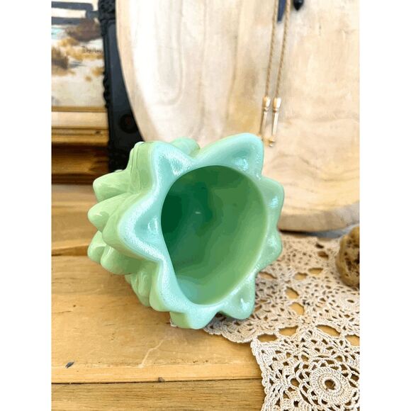 Vintage Mosser Glass Jadeite Christmas Tree – 8 Inch - Picture 5 of 5